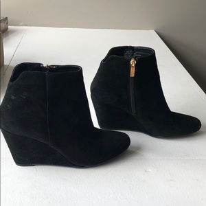 Black Suede Wedges